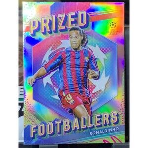 2023-24 Topps Finest UEFA Club Competitions Ronaldinho Prized Footballers PF-12